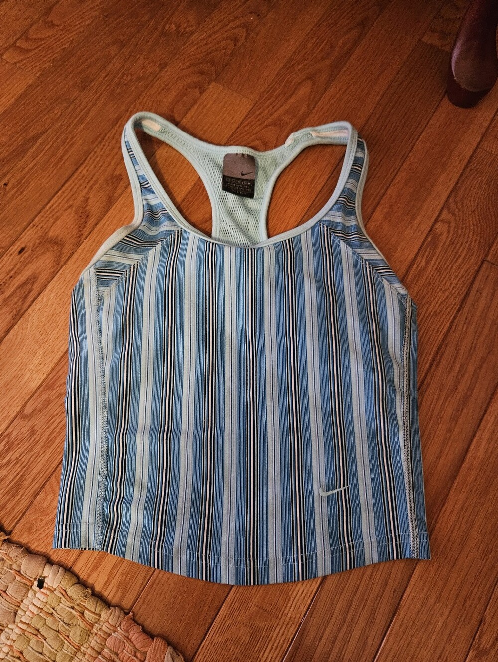 Vintage Nike Light Blue Mesh Racerback Tank - Dri-FITVib